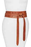 Ada Classic Wrap Belt in Cognac at Nordstrom