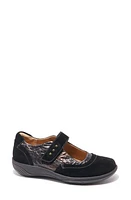 Hälsa Footwear Aloe Mary Jane Black Suede With Foliage at Nordstrom,