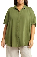 Treasure & Bond Button-Up Tunic Shirt at Nordstrom,