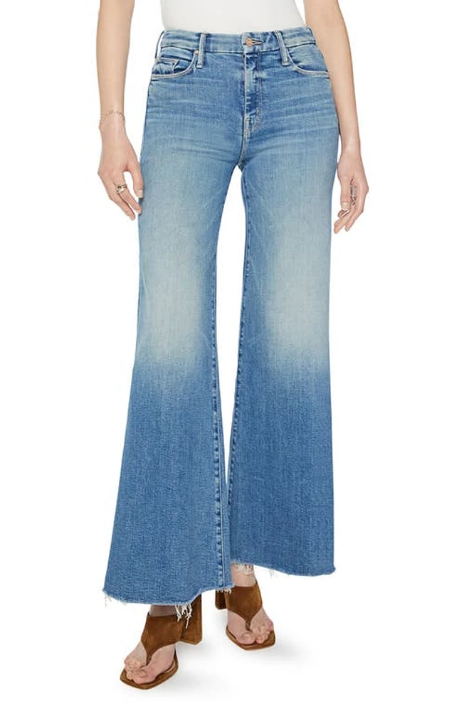 MOTHER The Roller High Waist Wide Leg Jeans Riding Cliffside at Nordstrom,