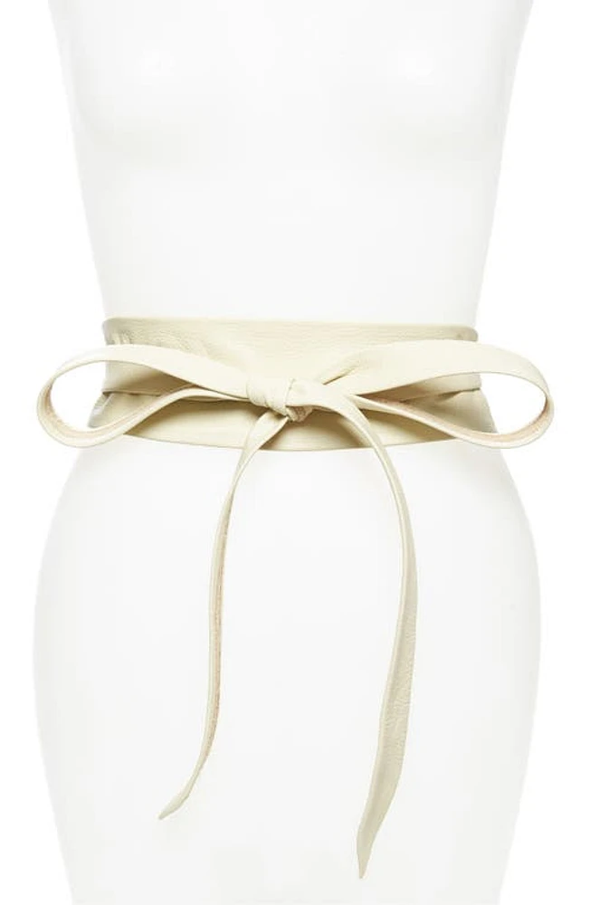 Ada Classic Wrap Belt in Cream at Nordstrom