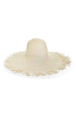 San Diego Hat Frayed Straw Sun Hat in Natural at Nordstrom