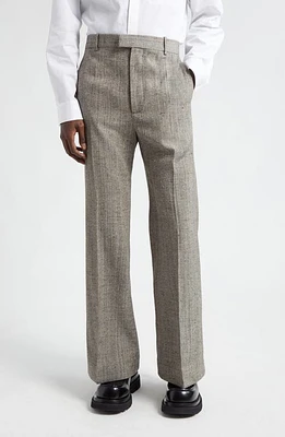 Bottega Veneta Knotted Mélange Trousers Brown/White/Blue at Nordstrom, Us