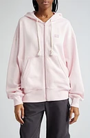 Acne Studios Fiah Face Patch Organic Cotton Zip Hoodie at Nordstrom,