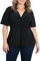 Kiyonna Abby Twist Front Top at Nordstrom,