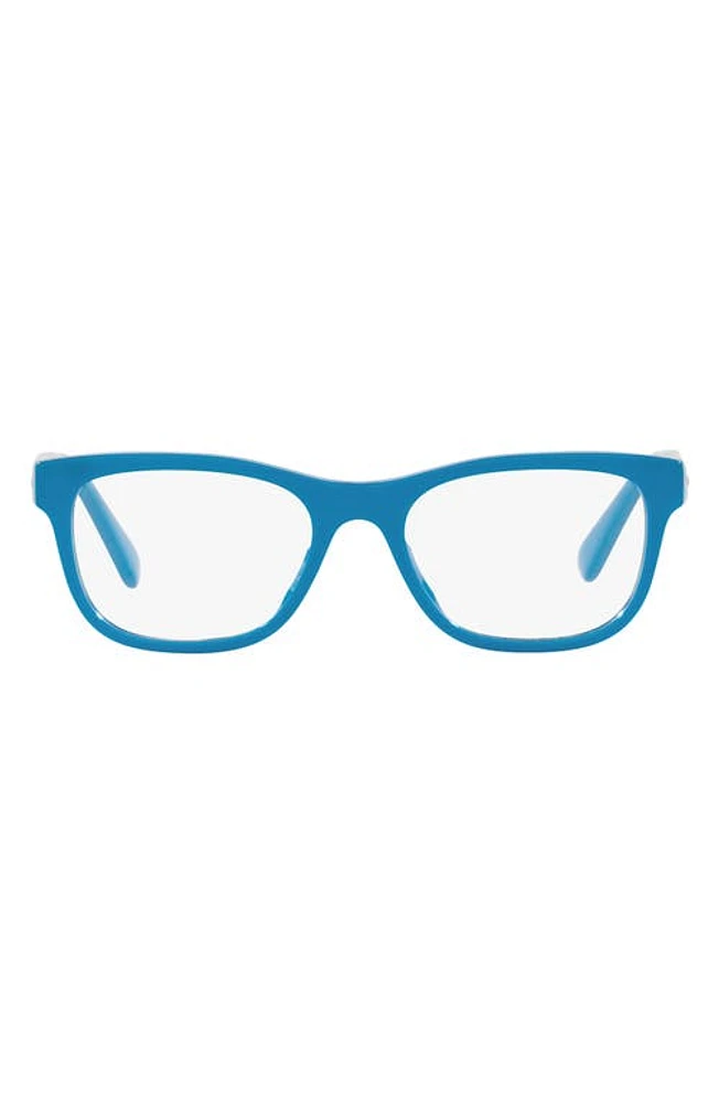 Versace Kids' 47mm Square Optical Glasses in Blue at Nordstrom