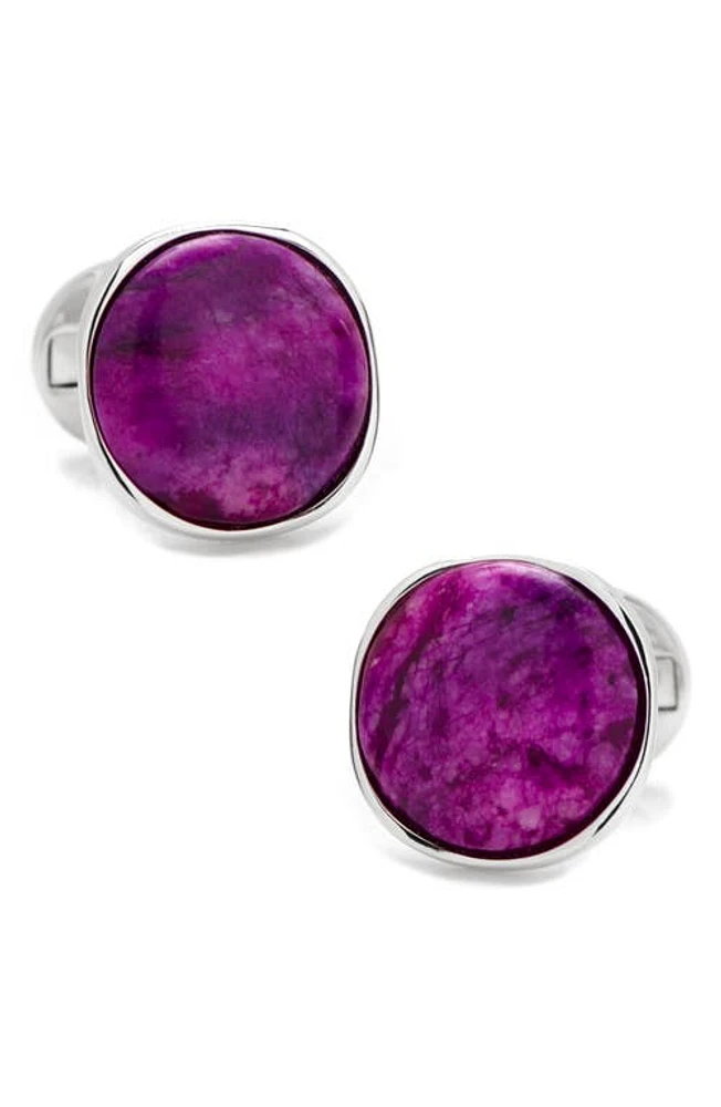 Cufflinks, Inc. Round Cuff Links in Purple at Nordstrom