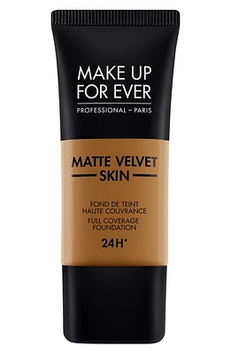 Make Up For Ever Matte Velvet Skin Full Coverage Foundation in Y523-Golden Brown at Nordstrom