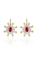 Mindi Mond Diamond & Ruby Spike Drop Earrings in 18Kyg at Nordstrom