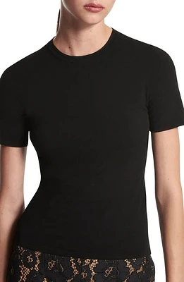 Michael Kors Collection Knit T-Shirt Black at Nordstrom,