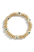 BaubleBar Evil Eye Stretch Bracelet in Gold at Nordstrom