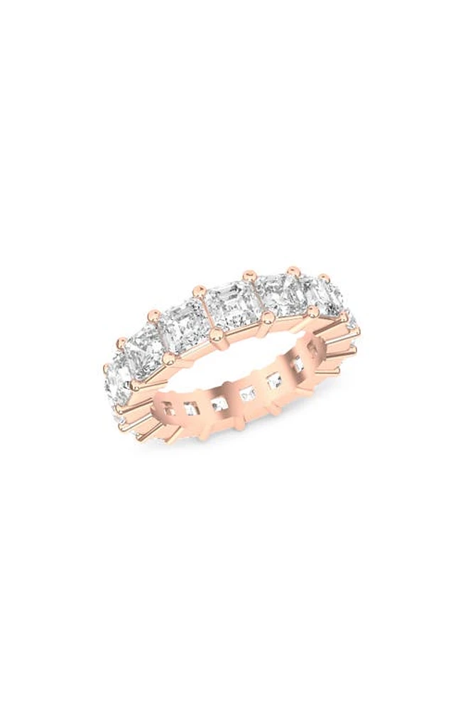 HauteCarat Lab Created Diamond Eternity Ring in 18K Rose Gold at Nordstrom