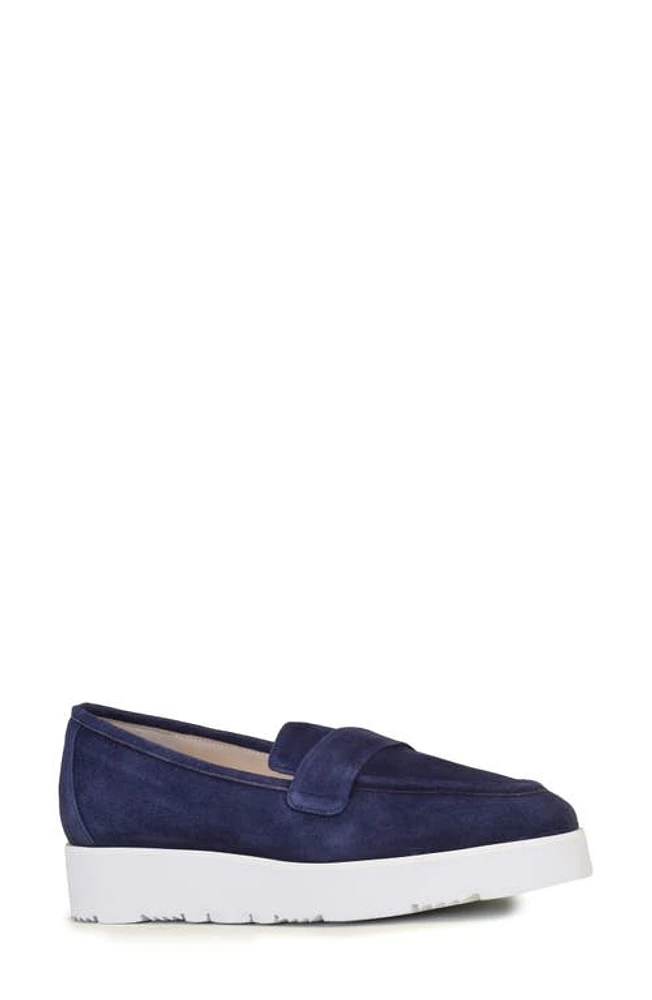 Amalfi by Rangoni Euforia Platform Loafer Navy at Nordstrom,