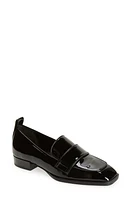 aeyde Julie Square Toe Loafer Black at Nordstrom,