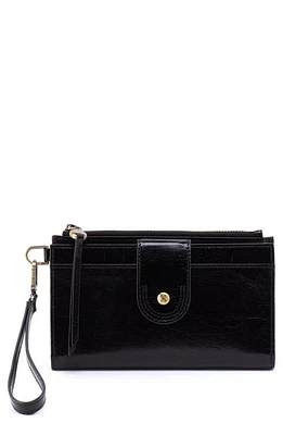 HOBO Kali Leather Phone Wristlet in Black at Nordstrom