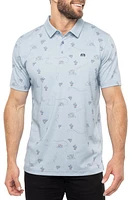 TravisMathew Perks of the Job Polo Heather Ash Blue at Nordstrom,