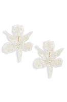 Lele Sadoughi Small Crystal Lily Drop Earrings in Mother Of Pearl at Nordstrom