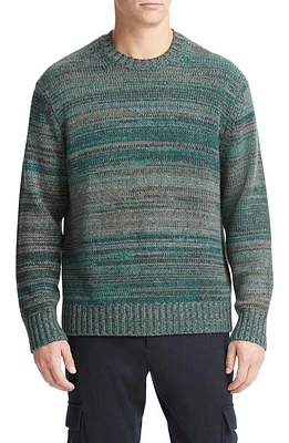 Vince Marled Wool & Cashmere Sweater in Olive Cove Combo at Nordstrom, Size Small