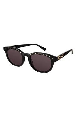 Coco and Breezy Acacia 52mm Round Sunglasses in Black at Nordstrom