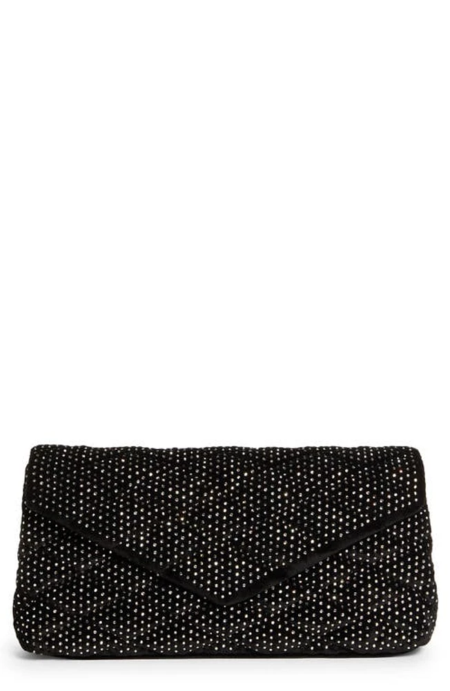 Saint Laurent Large Sade Studded Clutch in 1000 Nero/Nero at Nordstrom