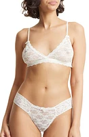 Hanky Panky Wedding Night Bralette & Low Rise Lace Thong Set Light Ivory at Nordstrom,