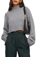 Reformation Garrett Turtleneck Recycled Cashmere Blend Crop Sweater Husky at Nordstrom,