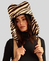 Cynthia Rowley Cloud Trapper Hat in Zebra at Nordstrom