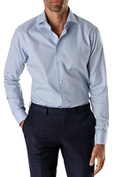 Eton Slim Fit Houndstooth Dress Shirt Blue at Nordstrom,