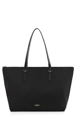 MANGO Recycled Polyester Shopper in Black at Nordstrom