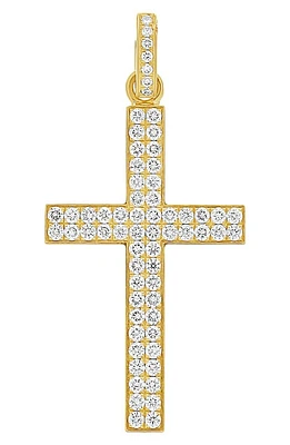 Bony Levy Men's Pave Diamond Cross Pendant in 18K Yellow Gold at Nordstrom, Size 22