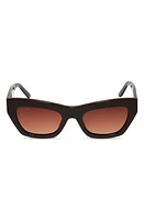 DIFF Katarina 51mm Gradient Cat Eye Sunglasses in Truffle/Brown Gradient at Nordstrom