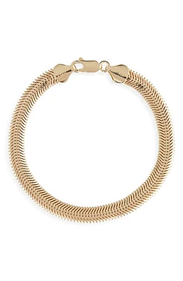 Bony Levy 14K Yellow Gold Herringbone Chain Bracelet at Nordstrom,