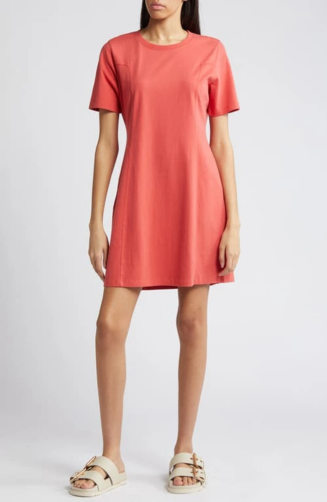 Treasure & Bond Seamed Organic Cotton T-Shirt Dress at Nordstrom,