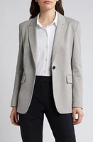 BOSS Jegular One-Button Blazer Goat Jersey Melange at Nordstrom,