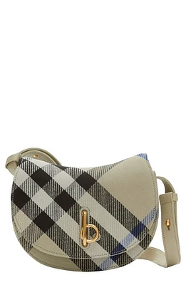 burberry Mini Rocking Horse Jacquard Check Crossbody Bag in Lichen at Nordstrom