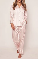 Petite Plume Stripe Mulberry Silk Pajamas at Nordstrom