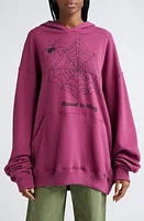 HOUSE OF AAMA Anansi Is King Cotton Graphic Hoodie Maroon at Nordstrom,