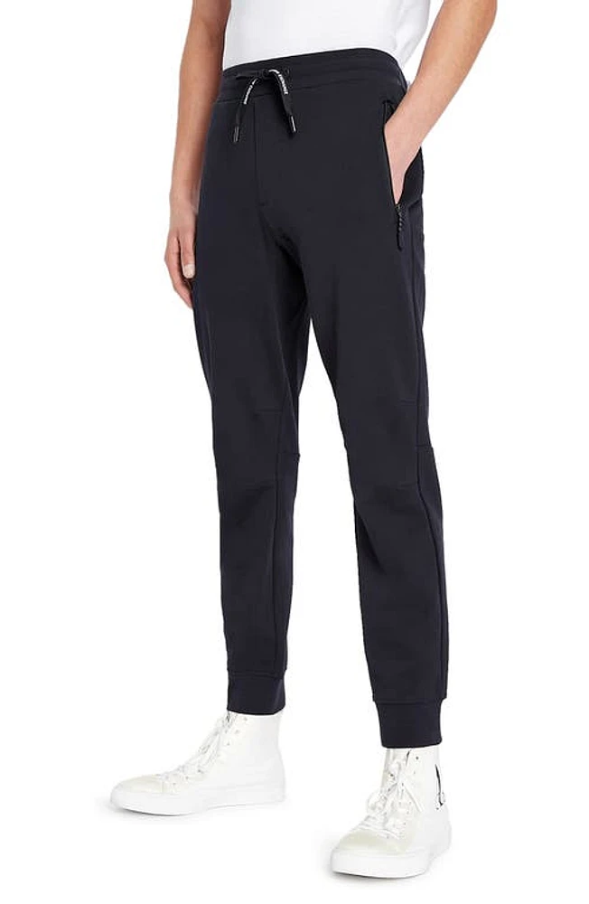 Armani Exchange Milano New York Sweatpants Solid Blue Navy at Nordstrom,