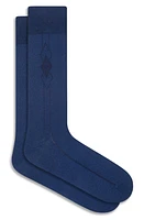 Bugatchi Diamond Cluster Dress Socks in Navy at Nordstrom