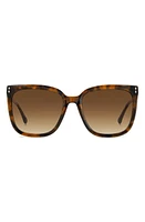 Isabel Marant In Love 57mm Gradient Square Sunglasses in Havana/Brown Gradient at Nordstrom