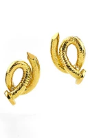 David Webb Hammered Bent Nail Stud Earrings in Yellow Gold at Nordstrom