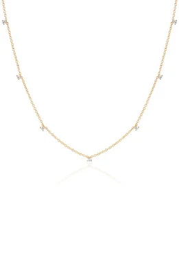 EF Collection Prong Set Diamond Necklace in 14K Yellow Gold at Nordstrom