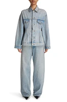 Balenciaga Hourglass Denim Jacket Light Indigo/Madder at Nordstrom, Us