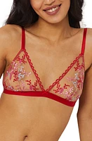 Etam Mimosa Embroidered Tulle Triangle Bra at Nordstrom,