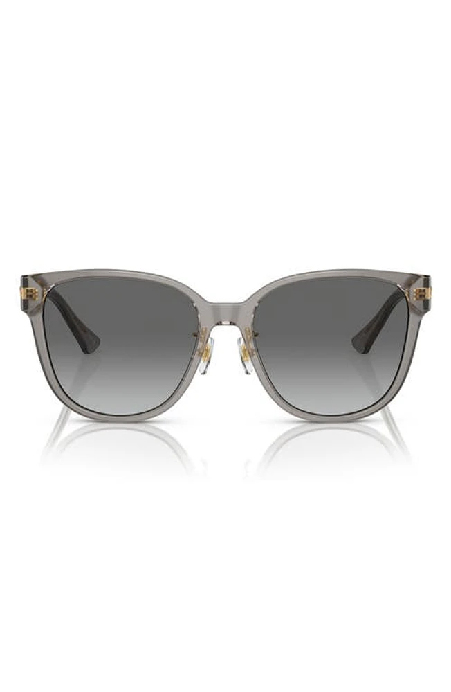 Versace 57mm Gradient Square Sunglasses in Opal Grey at Nordstrom