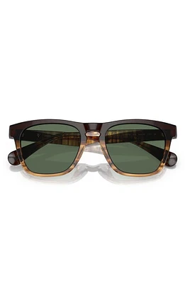 Oliver Peoples x Roger Federer R-3 51mm Polarized Pillow Sunglasses in Cortado/G-15 Polar at Nordstrom