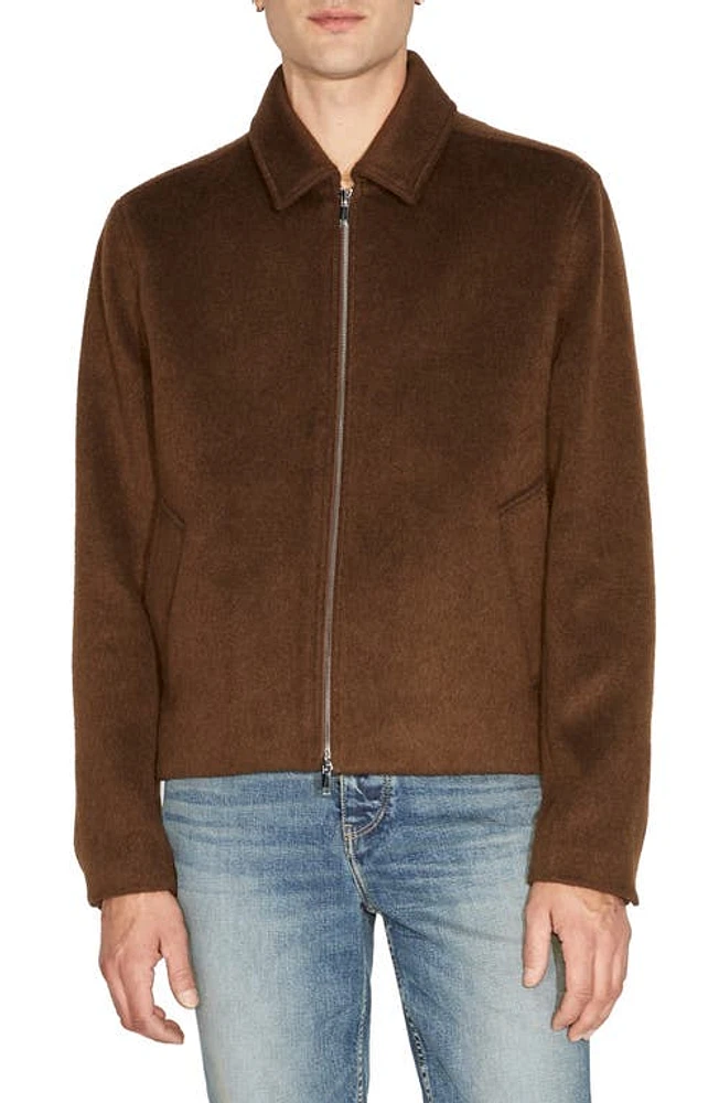 VAYDER Midweight Zip Front Jacket Burnt Caramel at Nordstrom,