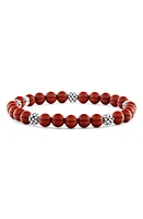 LAGOS Signature Caviar Stone Beaded Stretch Bracelet in Jasper at Nordstrom, Size 7 In