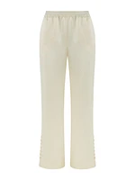 Nocturne Wide Leg Pants in Ecru at Nordstrom