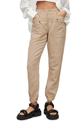 AllSaints Val Cargo Joggers in Sand Brown at Nordstrom, Size 8